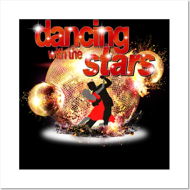 Dancing with the Stars Disco Balls Crashing Wall Art by Ratherkool